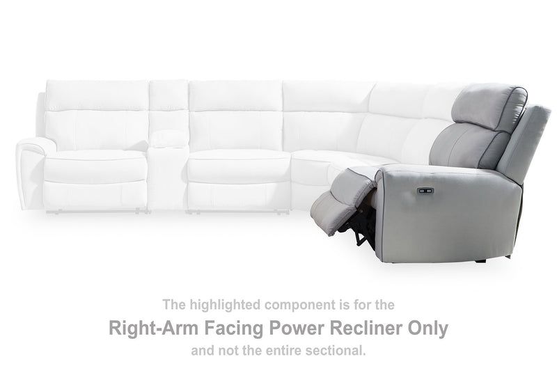 Social Pointe Reclining Sectional with Storage Consoles - Sims Furniture