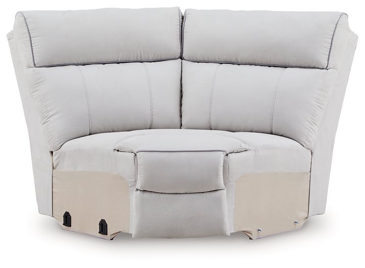Social Pointe Reclining Sectional with Storage Consoles - Sims Furniture