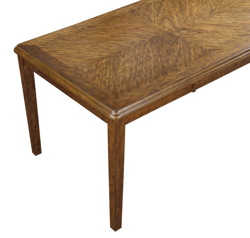 Gia 5 Pc 60" Dining Table & 4 Chairs-Brown