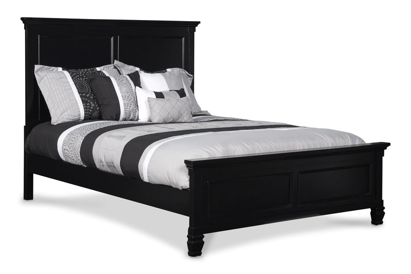 TAMARACK Eastern King-California King EK/WK HEADBOARD, FOOTBOARD & SLATS- BLACK