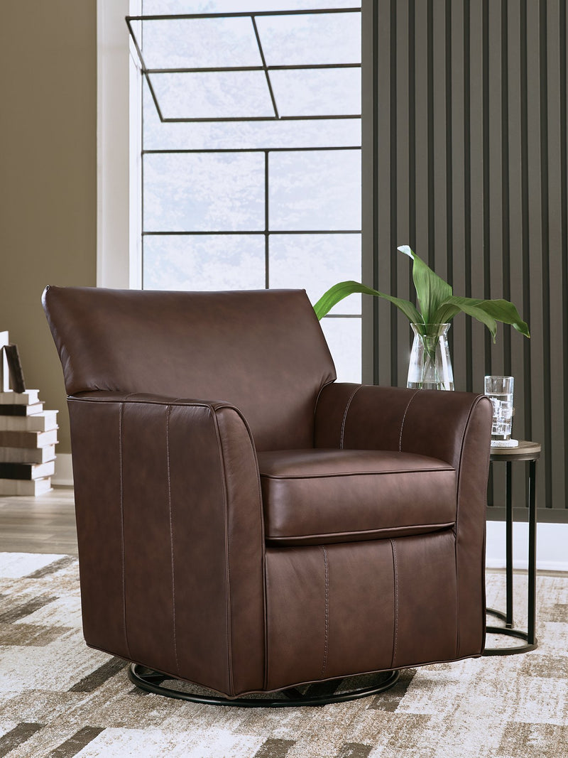 Braydunn Swivel Glider Accent Chair - Sims Furniture