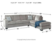 Altari Sectional with Chaise - Sims Furniture