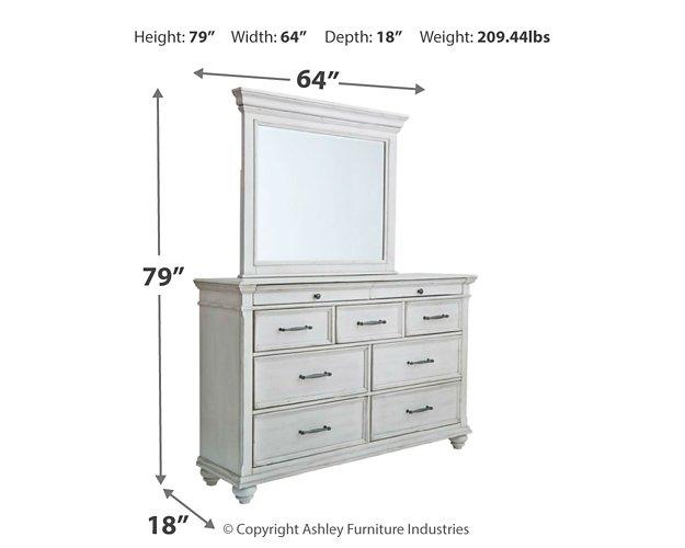 Kanwyn Dresser and Mirror - Sims Furniture
