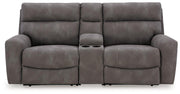 Next-Gen DuraPella Power Reclining Sectional Loveseat with Console - Sims Furniture