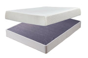 10 Inch Chime Memory Foam Mattress Set - Sims Furniture