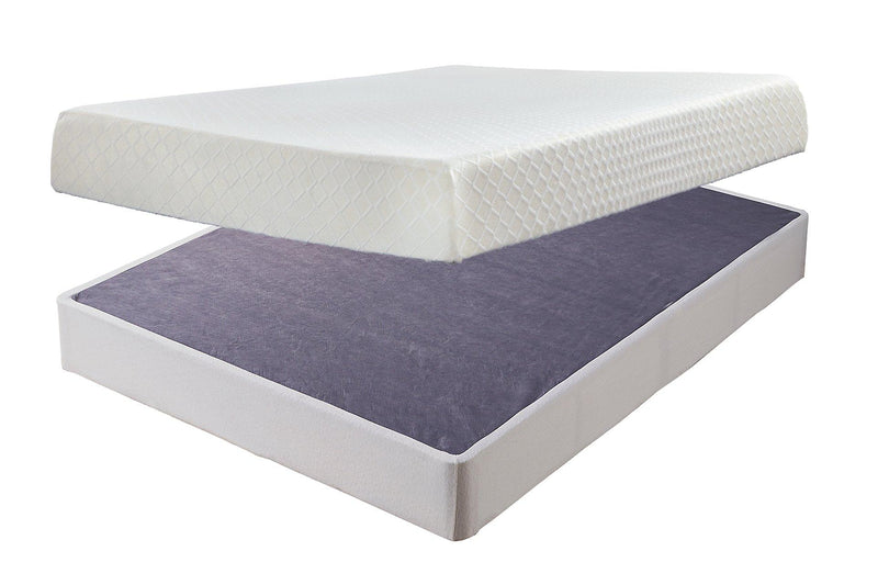 10 Inch Chime Memory Foam Mattress Set - Sims Furniture