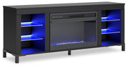 Cayberry 60" TV Stand with Electric Fireplace - Sims Furniture