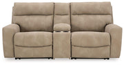 Next-Gen DuraPella Power Reclining Sectional Loveseat with Console - Sims Furniture