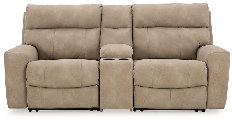 Next-Gen DuraPella Power Reclining Sectional Loveseat with Console - Sims Furniture