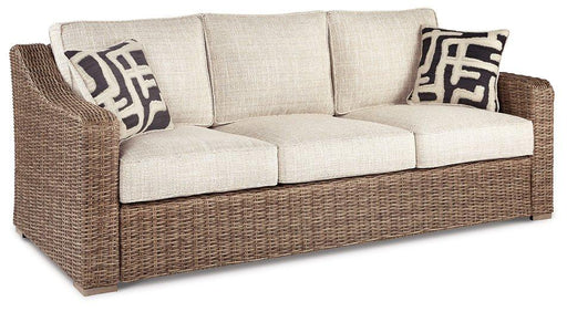 Beachcroft Outdoor Sofa with Cushion - Sims Furniture