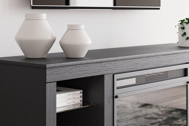 Cayberry 60" TV Stand with Electric Fireplace - Sims Furniture