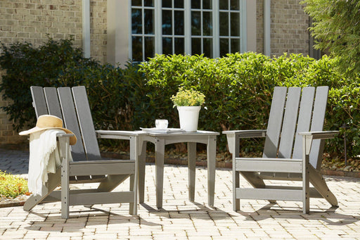 Visola Outdoor Adirondack Chair Set with End Table - Sims Furniture
