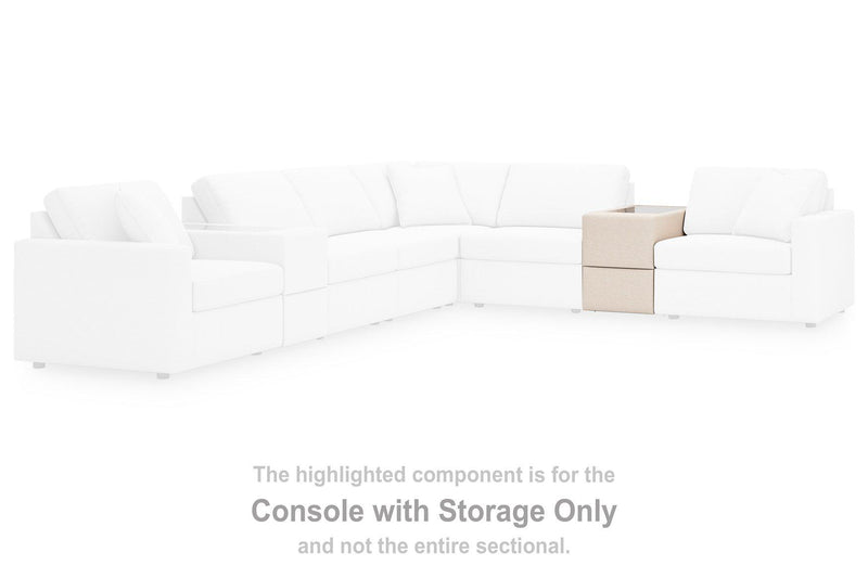 Modmax Balanced Sectional with Audio and Storage Consoles