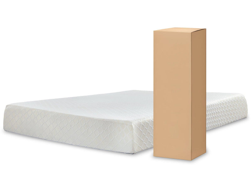 10 Inch Chime Memory Foam Mattress Set - Sims Furniture