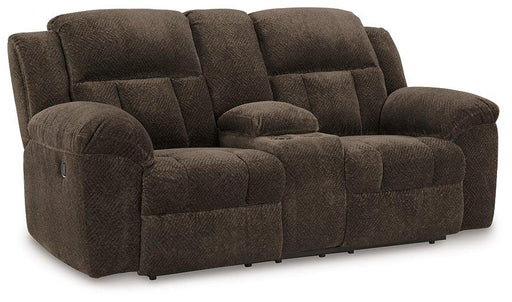 Frohn Reclining Loveseat with Console - Sims Furniture