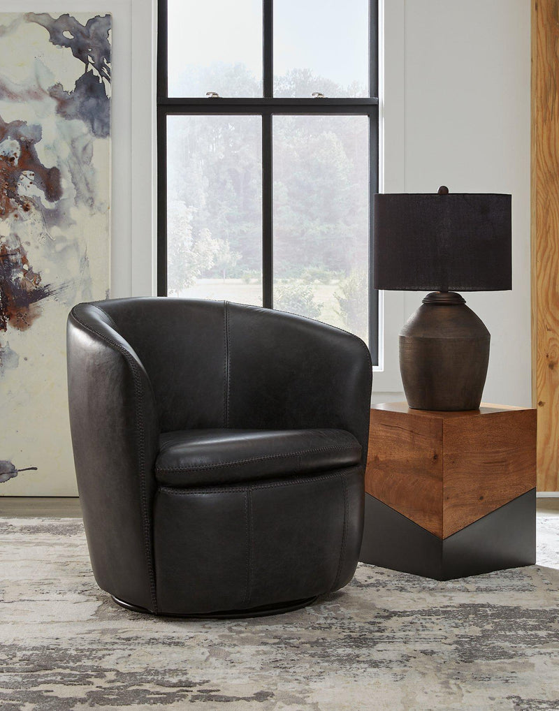 Kierreys Swivel Chair - Sims Furniture