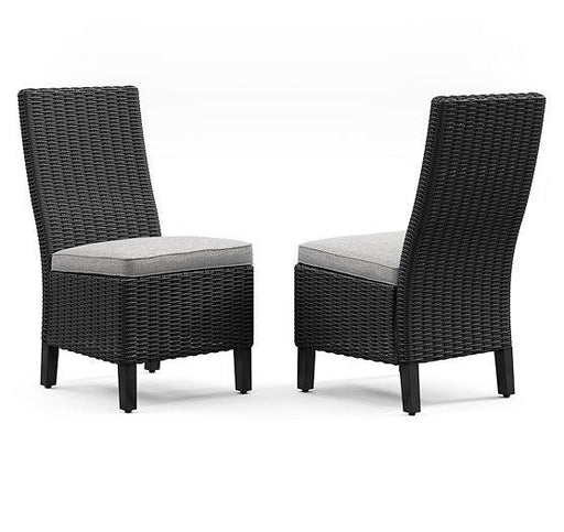 Beachcroft Outdoor Side Chair with Cushion (Set of 2) - Sims Furniture