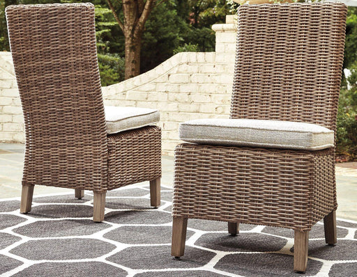 Beachcroft Outdoor Side Chair with Cushion (Set of 2) - Sims Furniture