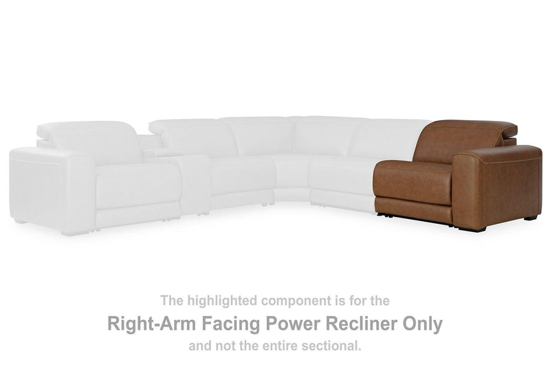 Magic Man 5-Piece Power Reclining Sectional - Sims Furniture
