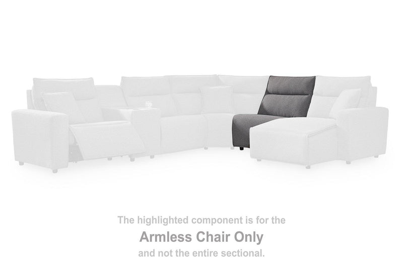 Modmax Reclining Sectional with Console - Sims Furniture