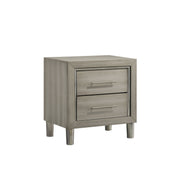 Lennox 2 Drawer Nightstand-Gray