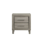 Lennox 2 Drawer Nightstand-Gray