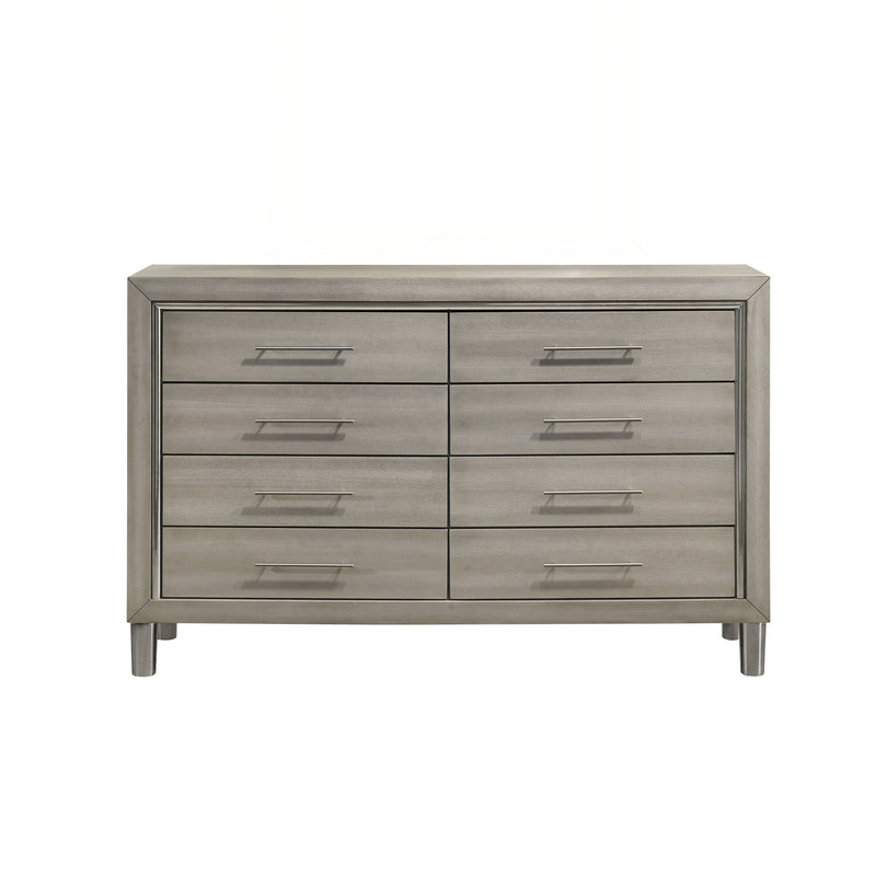Lennox 8 Drawer Dresser-Gray