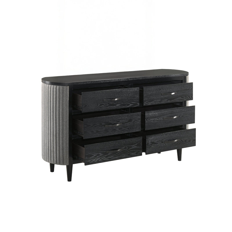 Skyline 6 Drawer Dresser-Onyx