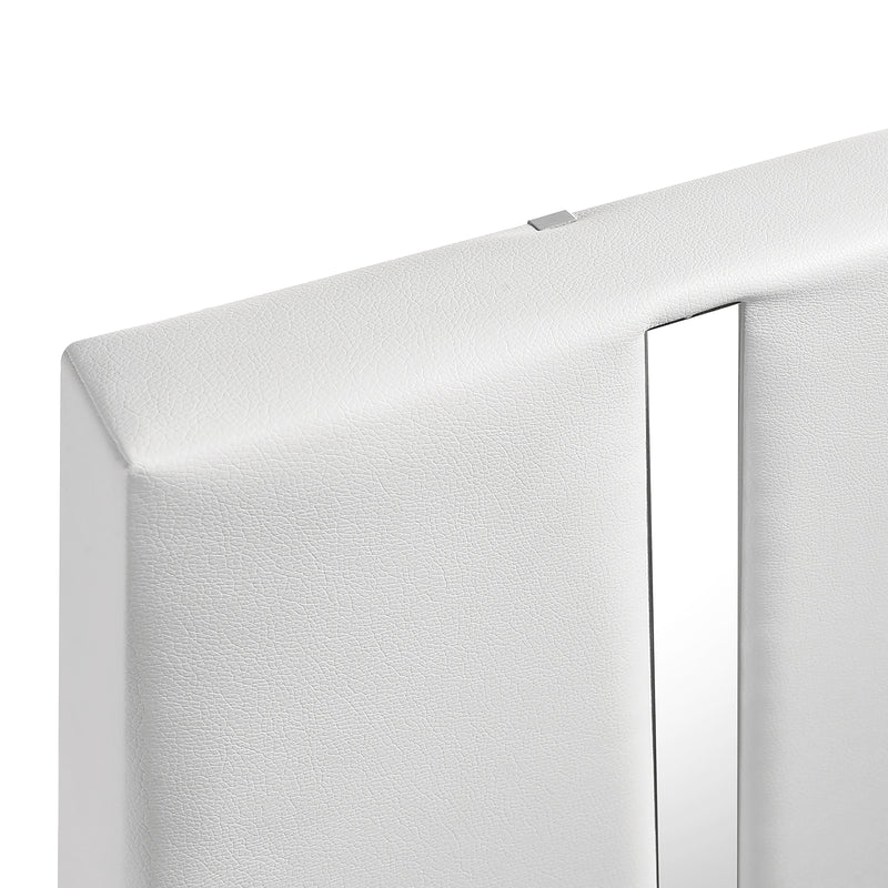 Europa 5/0 Q Headboard, Footboard & Slats-White