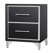 Ava 2 Drawer Nightstand-Ebony