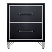 Ava 2 Drawer Nightstand-Ebony