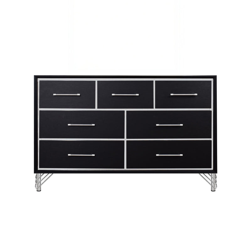 Ava 7 Drawer Dresser-Ebony