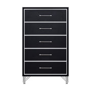 Ava 5 Drawer Chest-Ebony
