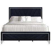 Ava 6/0 Wk Headboard, Footboard & Slat Kit-Ebony