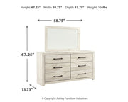 Cambeck Dresser and Mirror - Sims Furniture