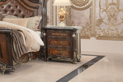 Bella Notte Nightstand- Mahogany Brown