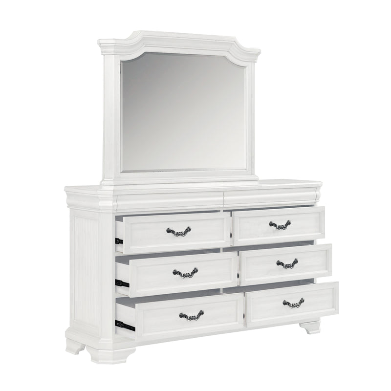 Lyndhurst Landscape Mirror- Vintage White