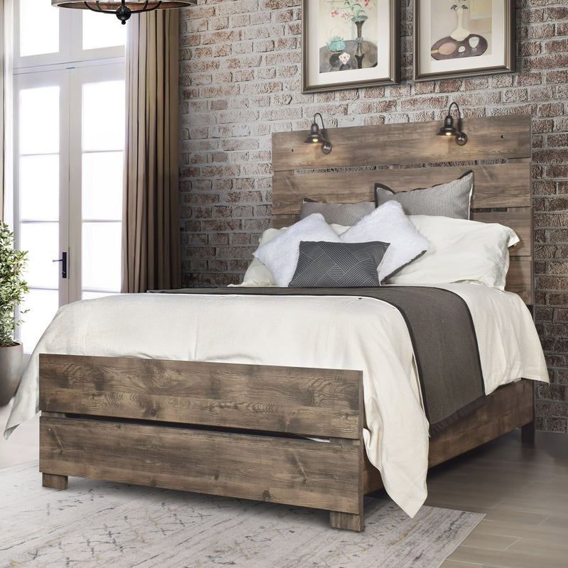 Misty Lodge 3/3 T Hb,Fb, & Slats-Greige