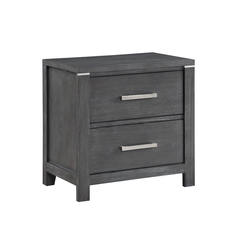 Odessa Nightstand-Charcoal