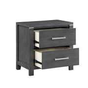 Odessa Nightstand-Charcoal
