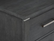 Odessa Nightstand-Charcoal