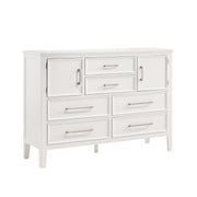 Andover 60" Dresser W/Doors-White