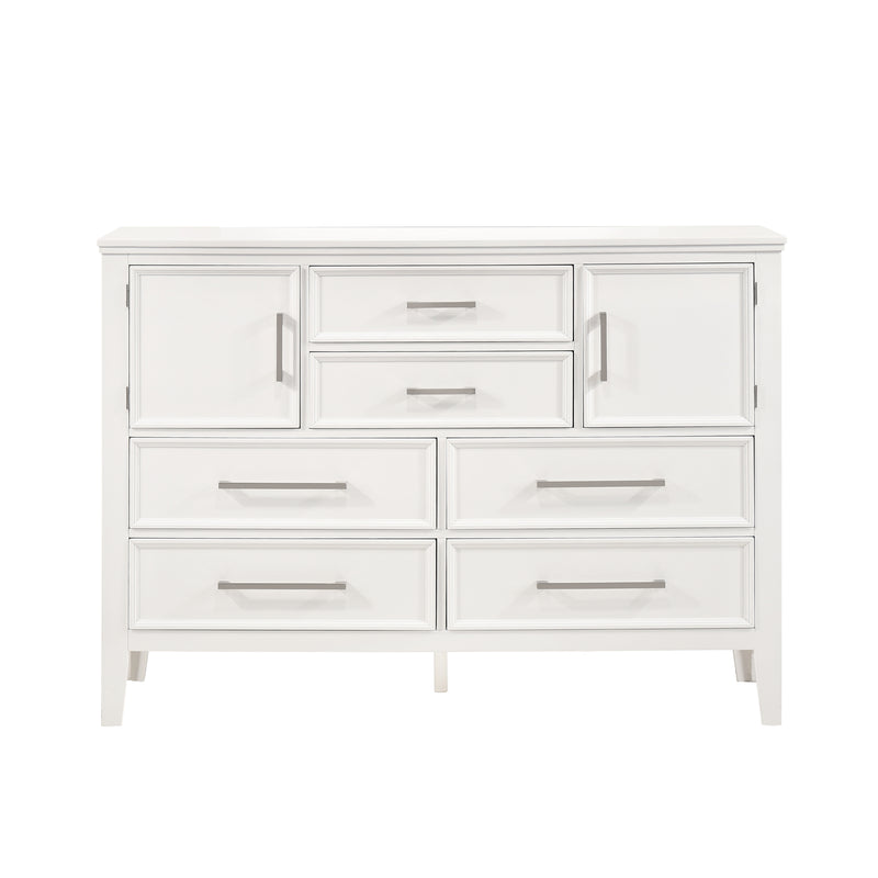Andover 60" Dresser W/Doors-White