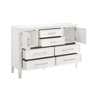 Andover 60" Dresser W/Doors-White