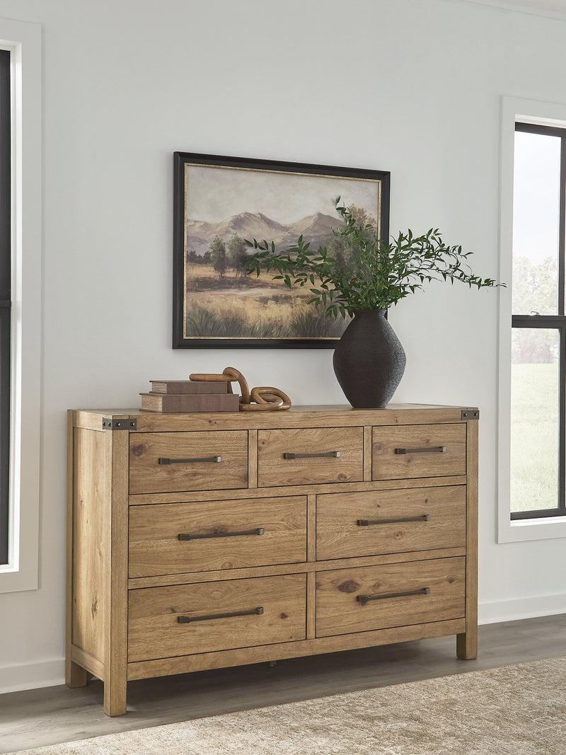 Ridgester Dresser and Mirror - Sims Furniture