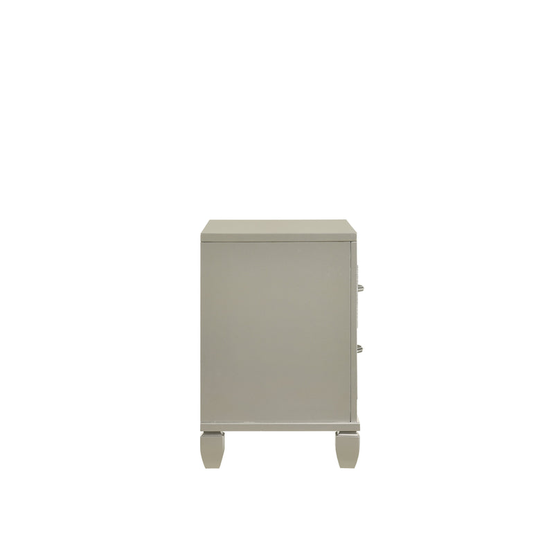 Radiance Nightstand-Silver