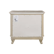 Monique Nightstand W/Marble Top-Champagne