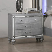 Valentino Nightstand-Silver