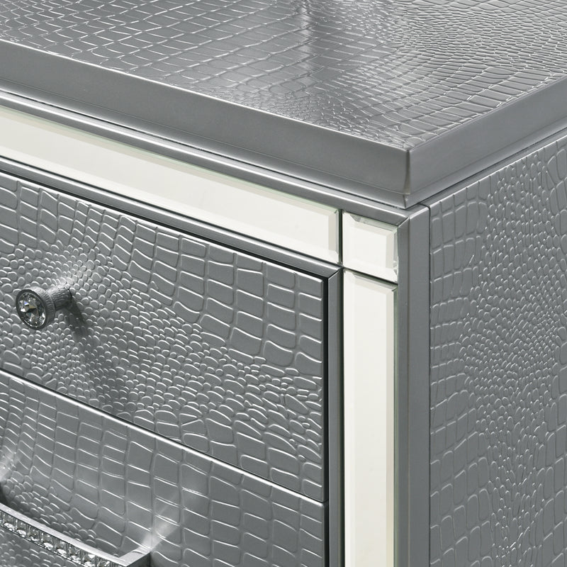 Valentino Dressing Table-Silver