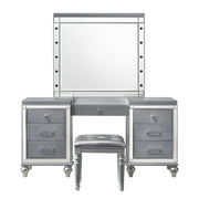 Valentino Dressing Table Mirror (Bulbs Not Included)-Silver